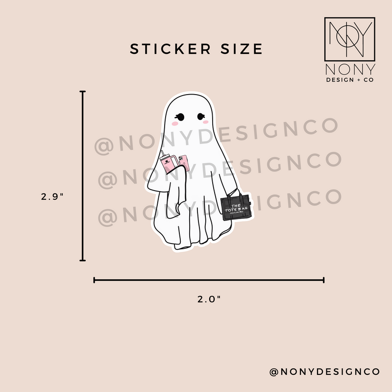 Boo-ugie Ghost Sticker