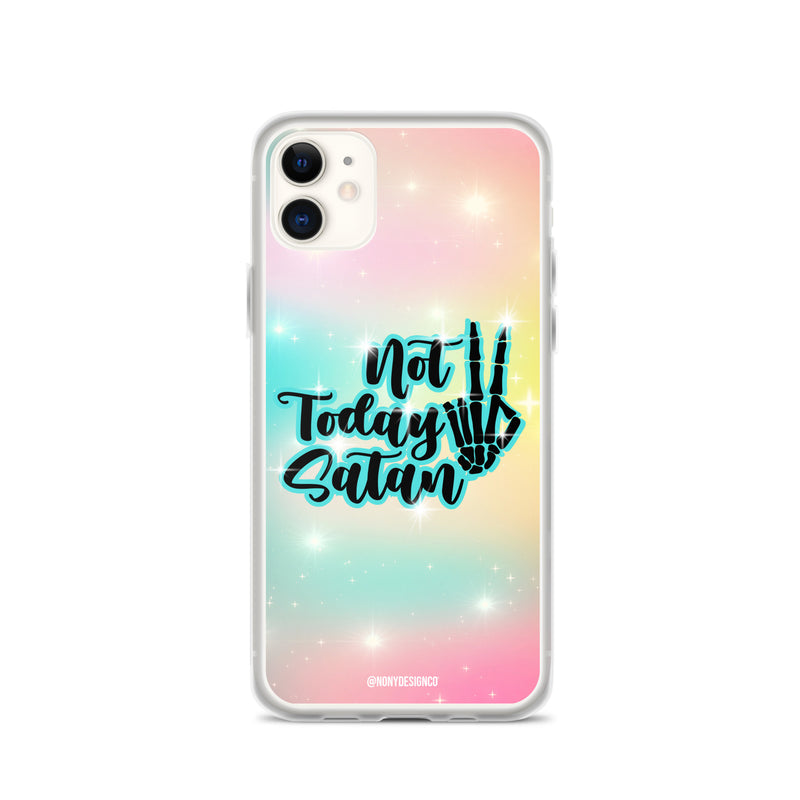 Not Today Satan Clear Case for iPhone®