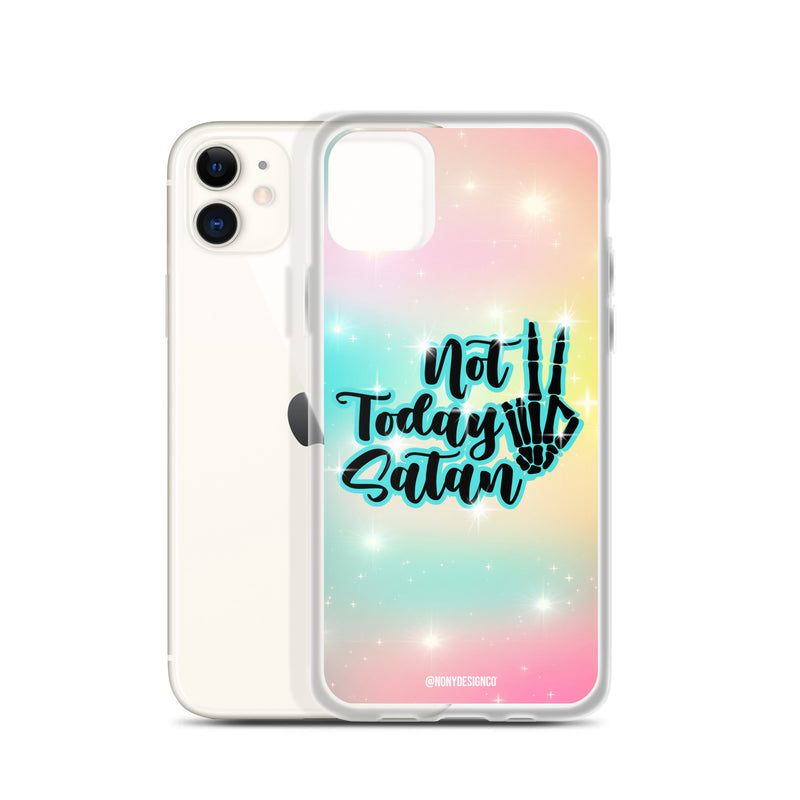 Not Today Satan Clear Case for iPhone®