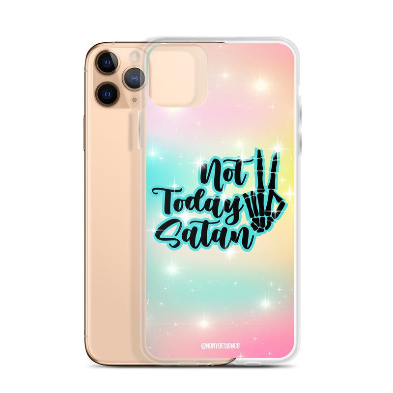 Not Today Satan Clear Case for iPhone®