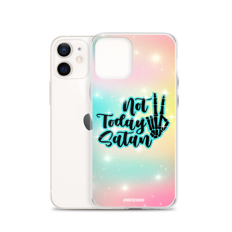 Not Today Satan Clear Case for iPhone®