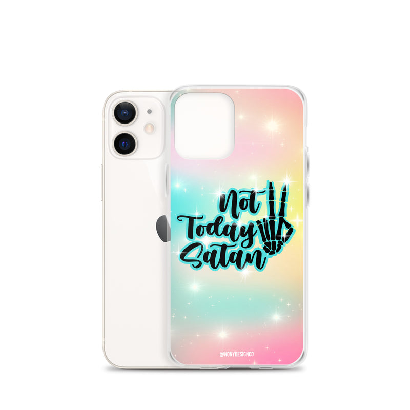 Not Today Satan Clear Case for iPhone®