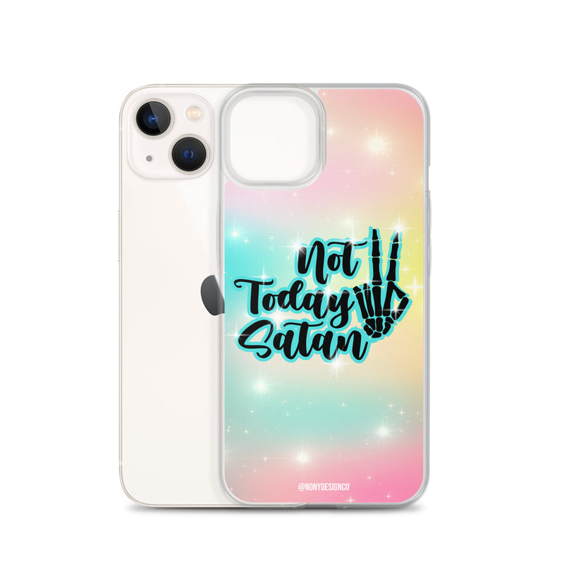 Not Today Satan Clear Case for iPhone®