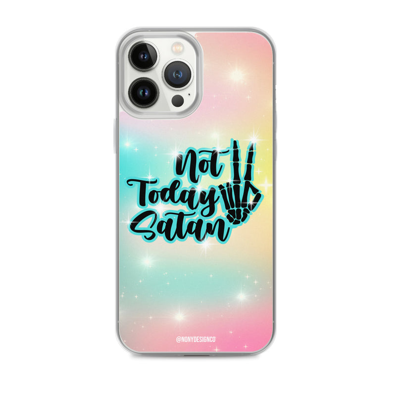 Not Today Satan Clear Case for iPhone®