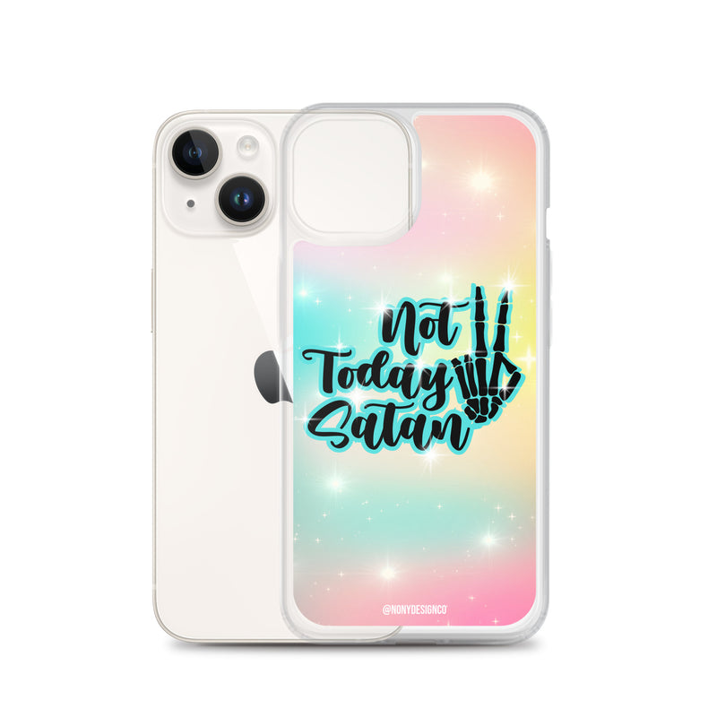 Not Today Satan Clear Case for iPhone®