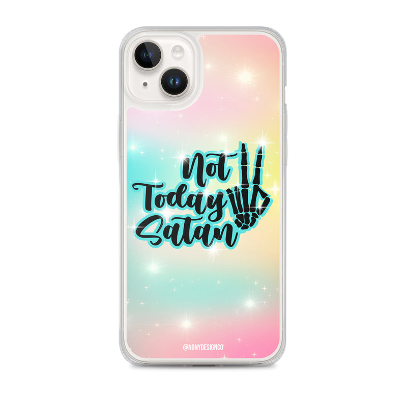 Not Today Satan Clear Case for iPhone®