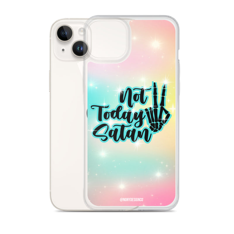 Not Today Satan Clear Case for iPhone®