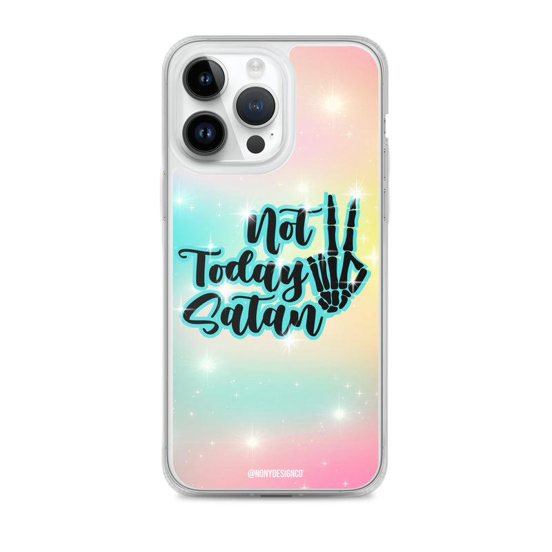 Not Today Satan Clear Case for iPhone®