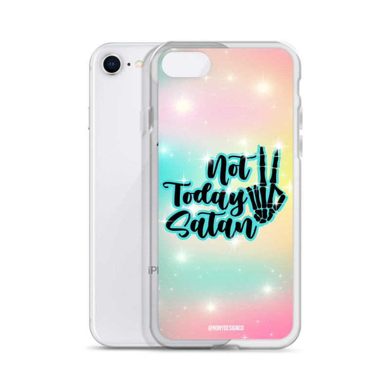 Not Today Satan Clear Case for iPhone®