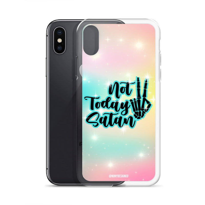 Not Today Satan Clear Case for iPhone®