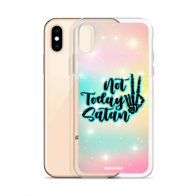 Not Today Satan Clear Case for iPhone®