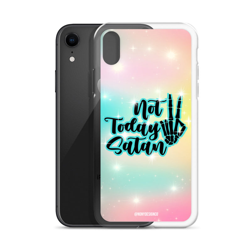 Not Today Satan Clear Case for iPhone®