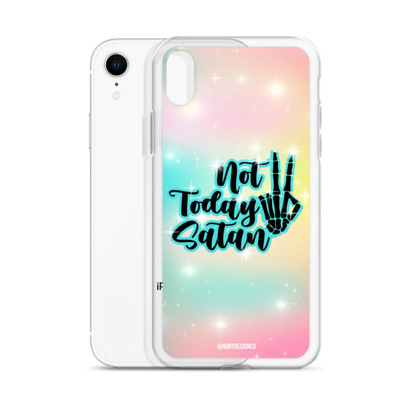 Not Today Satan Clear Case for iPhone®