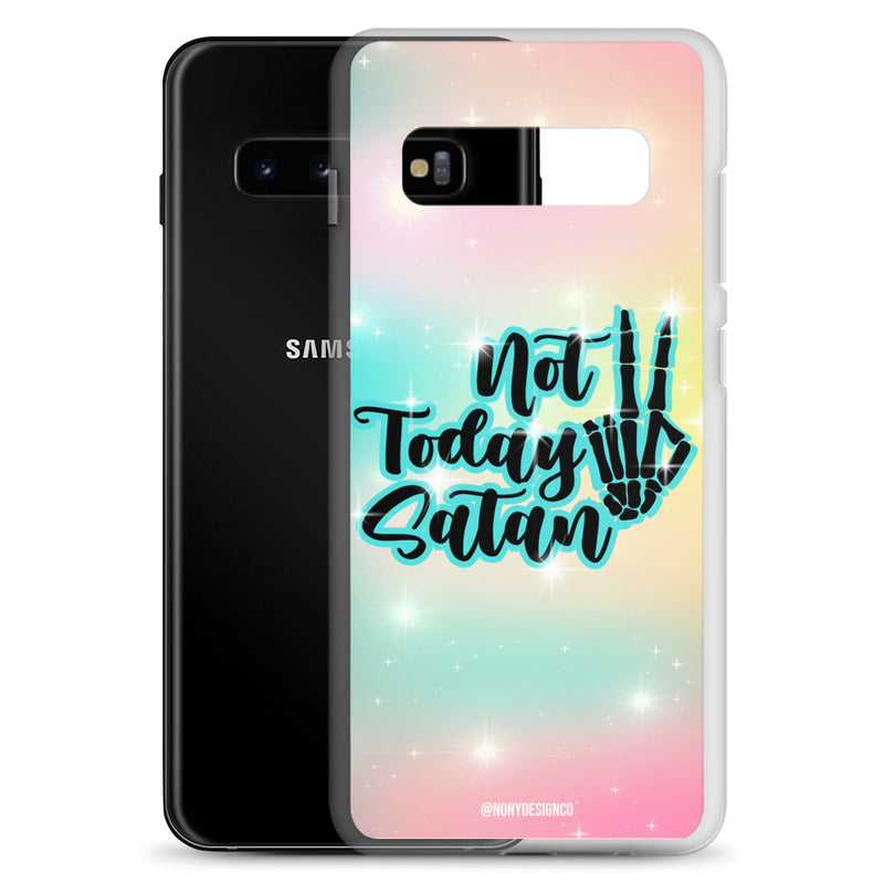 Not Today Satan Clear Case for Samsung®