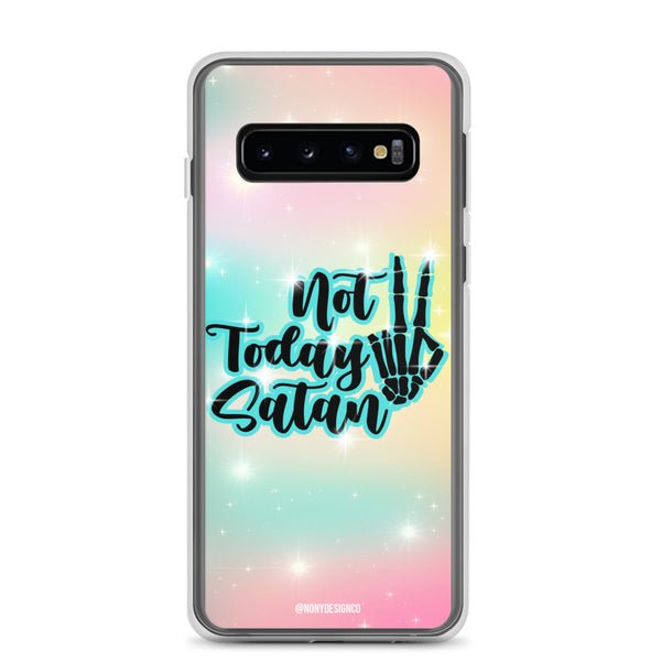 Not Today Satan Clear Case for Samsung®