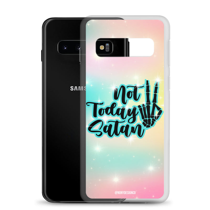 Not Today Satan Clear Case for Samsung®