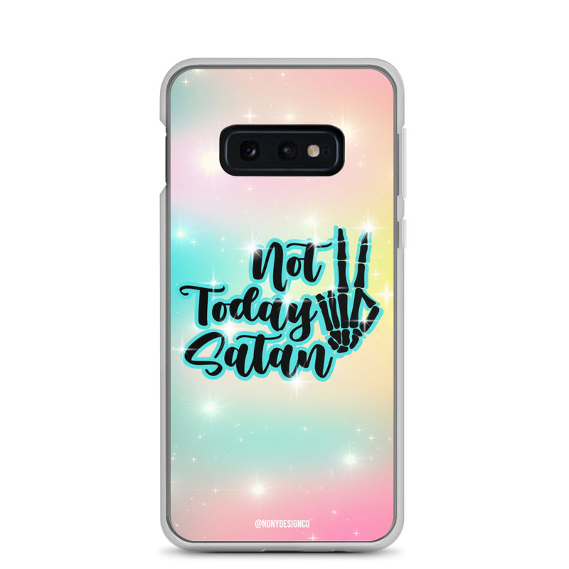 Not Today Satan Clear Case for Samsung®