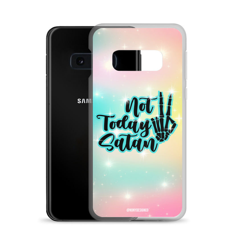 Not Today Satan Clear Case for Samsung®