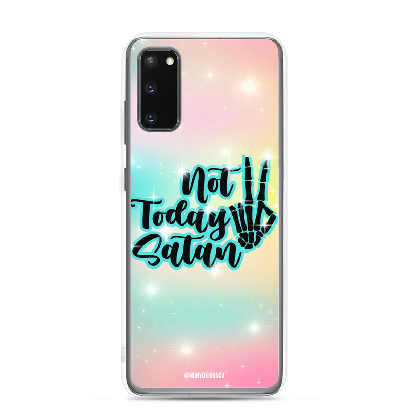 Not Today Satan Clear Case for Samsung®