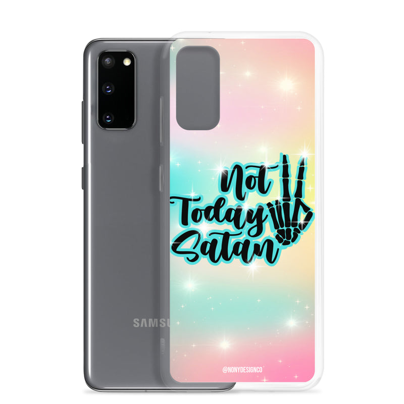 Not Today Satan Clear Case for Samsung®