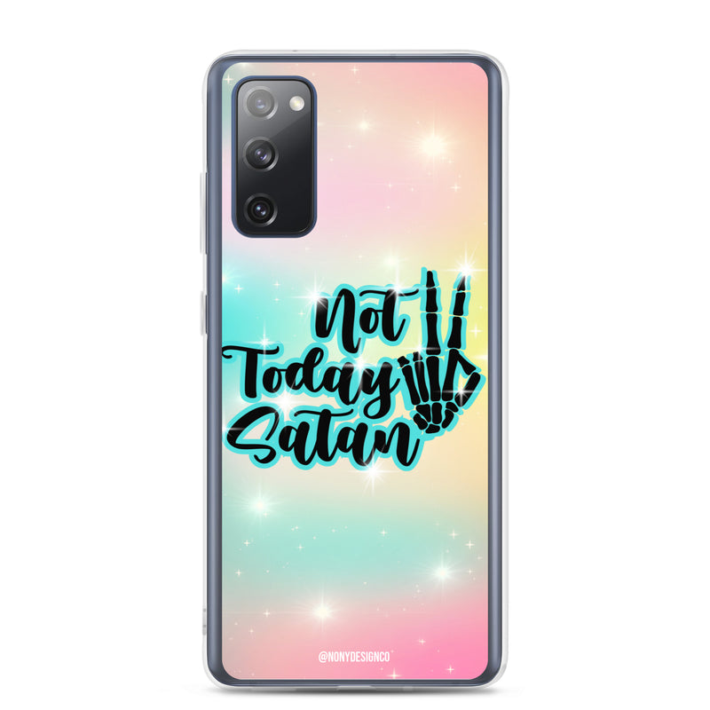 Not Today Satan Clear Case for Samsung®