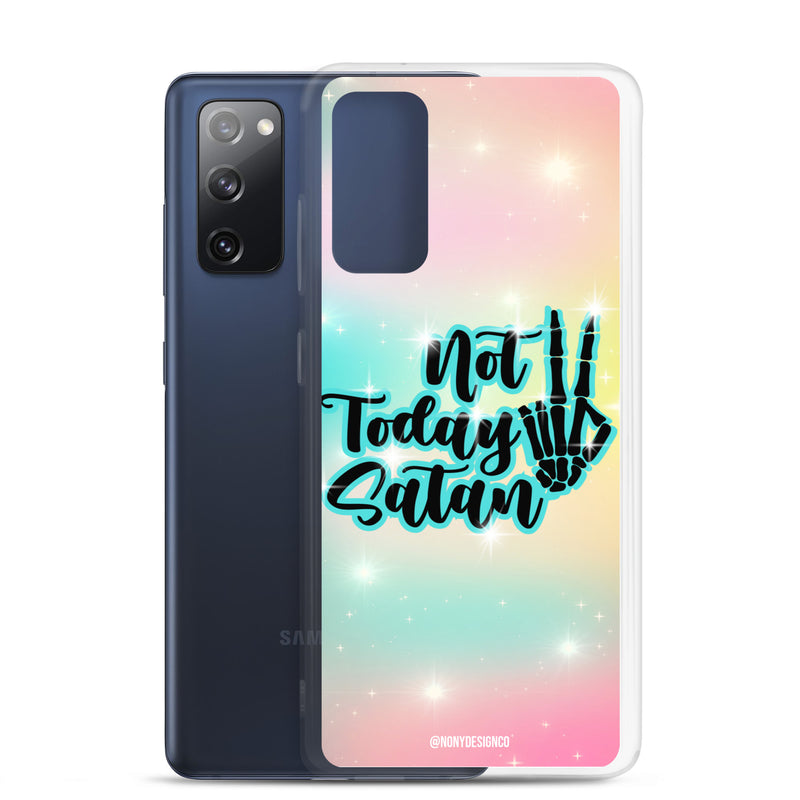 Not Today Satan Clear Case for Samsung®