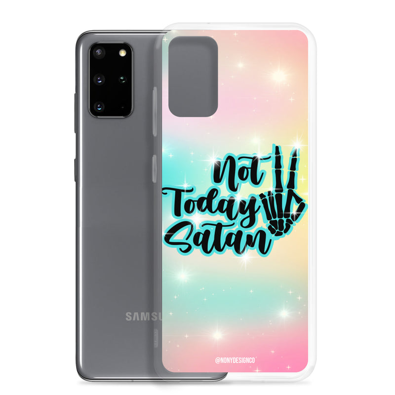 Not Today Satan Clear Case for Samsung®