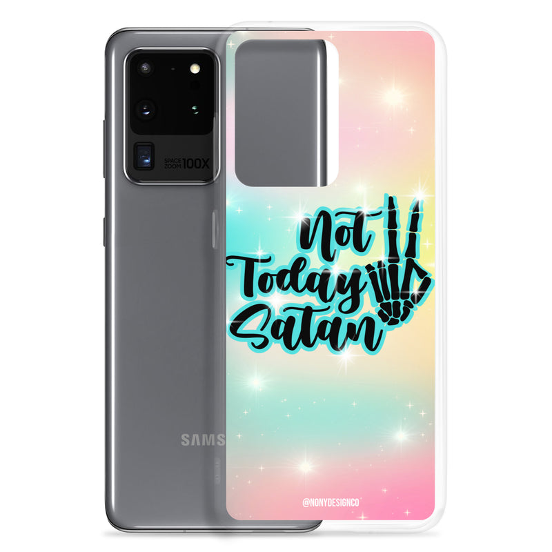 Not Today Satan Clear Case for Samsung®