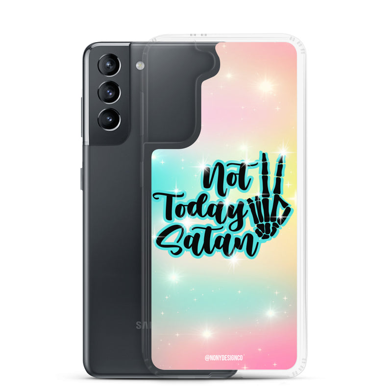 Not Today Satan Clear Case for Samsung®