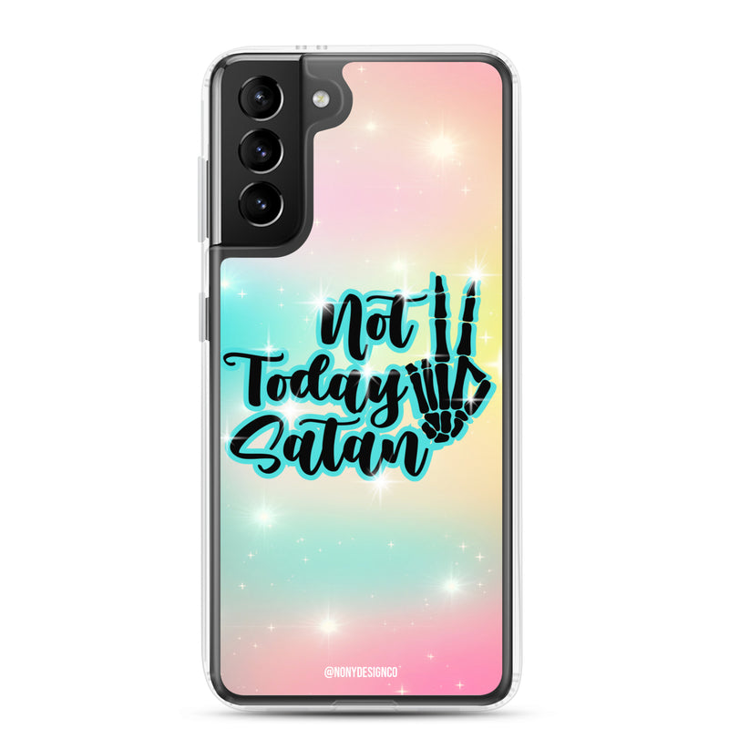 Not Today Satan Clear Case for Samsung®