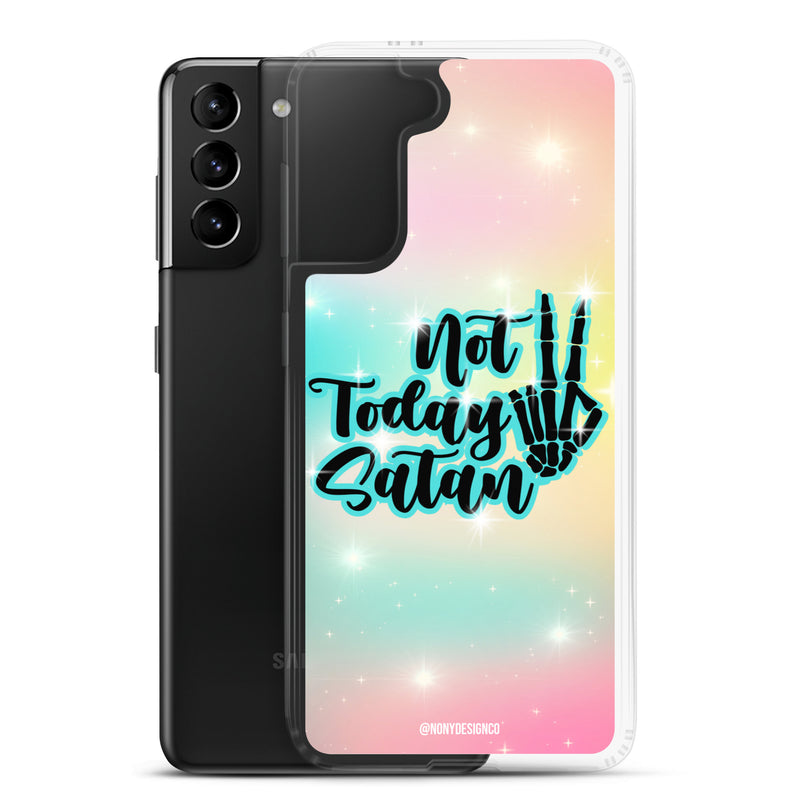 Not Today Satan Clear Case for Samsung®