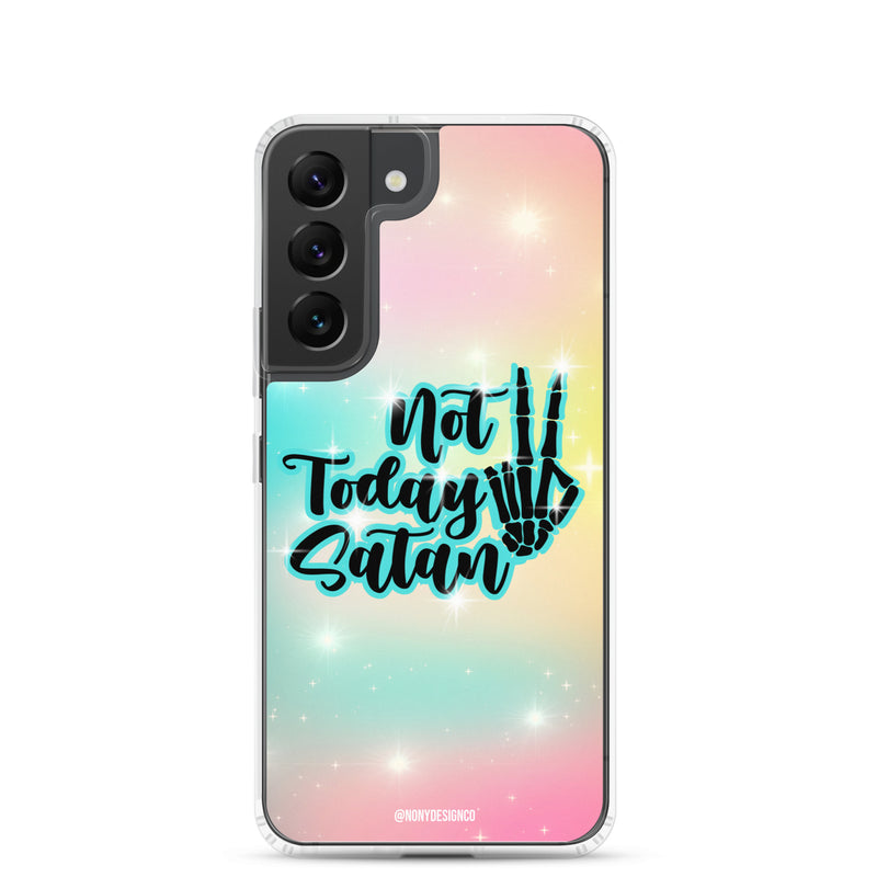 Not Today Satan Clear Case for Samsung®