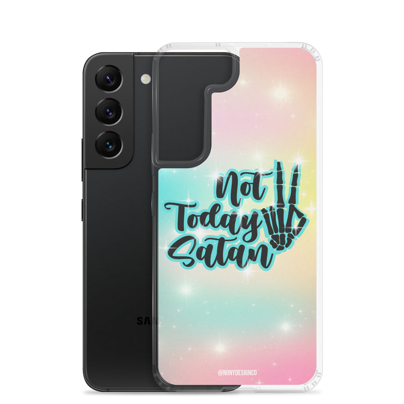 Not Today Satan Clear Case for Samsung®