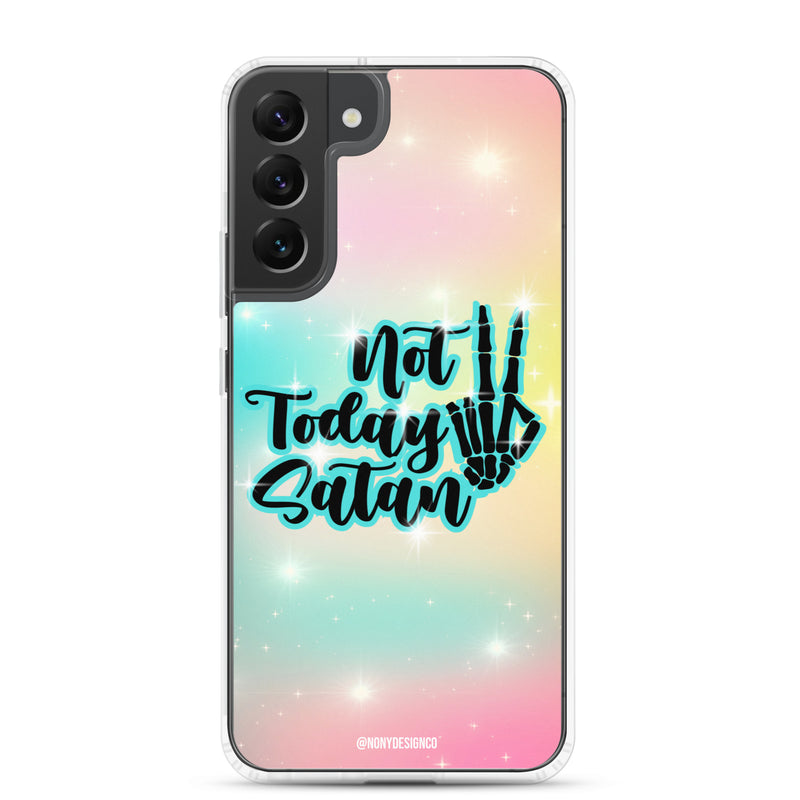 Not Today Satan Clear Case for Samsung®