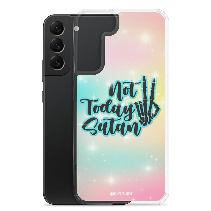 Not Today Satan Clear Case for Samsung®