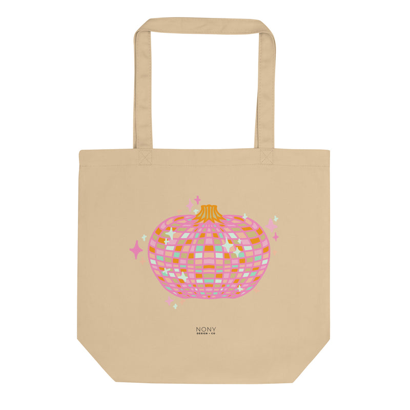 Disco Pumpkin Eco Tote Bag