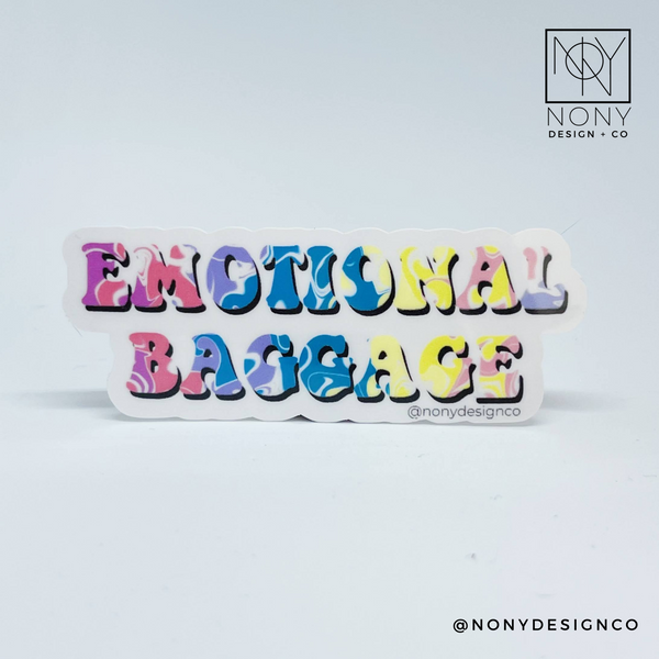 Emotional Baggage Sticker