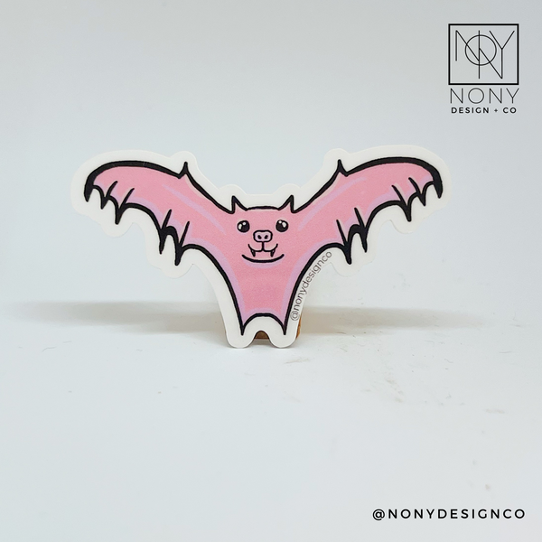 Pink Bat Sticker