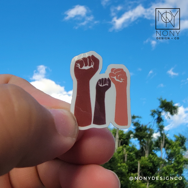 Mini BLM Fist Die Cut Sticker