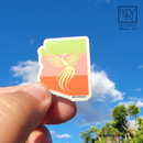Mini Phoenix AZ Tri-Color Die Cut Sticker