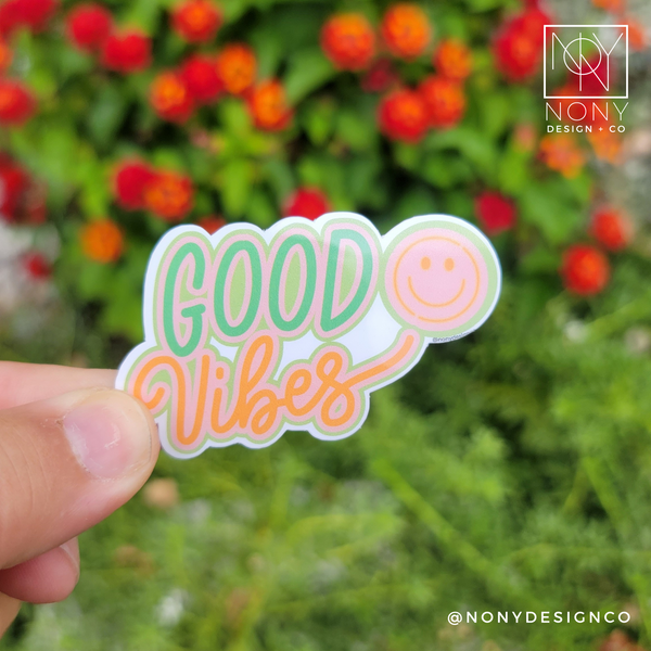 Good Vibes Die Cut Sticker