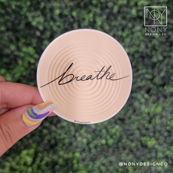 Breathe Die Cut Sticker