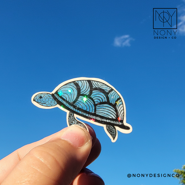 Mini Sea Turtle Die Cut Sticker