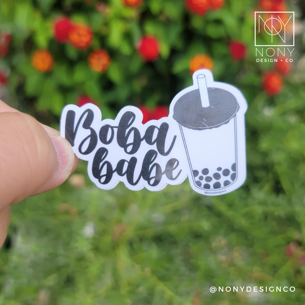 Boba Babe Die Cut Sticker