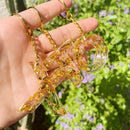 Gold Foil Resin Letter Keychain