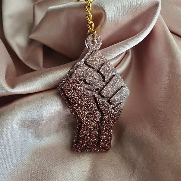 Harvest Black Lives Matter Fist Resin Keychain