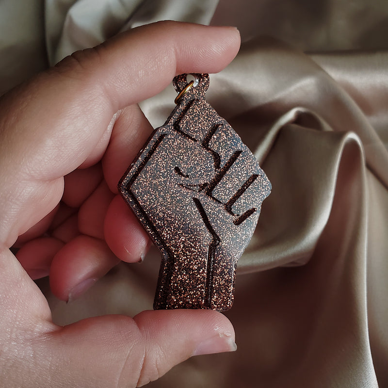 Harvest Black Lives Matter Fist Resin Keychain