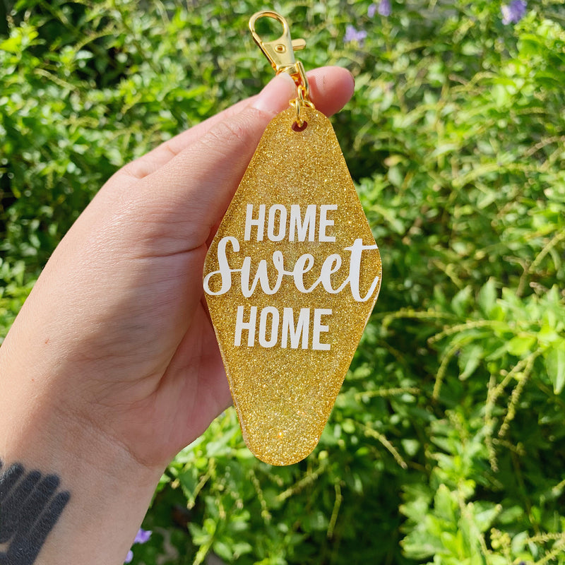 Home Sweet Home - Hotel Key Tag Resin Keychain