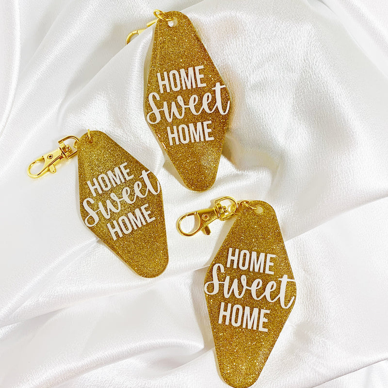 Home Sweet Home - Hotel Key Tag Resin Keychain