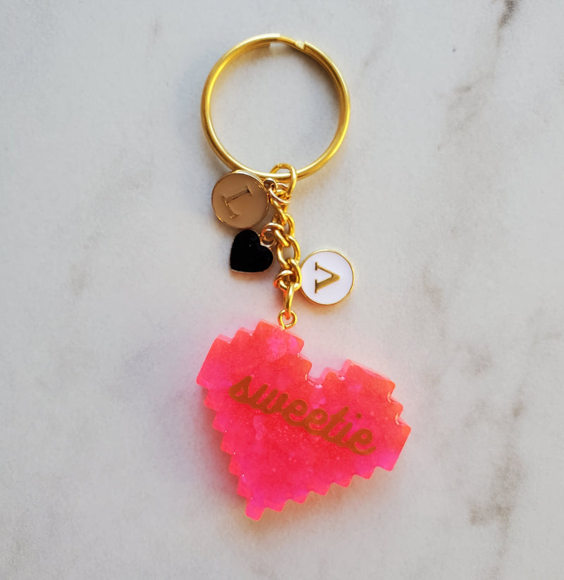 Electric Love Keychain - Customizable